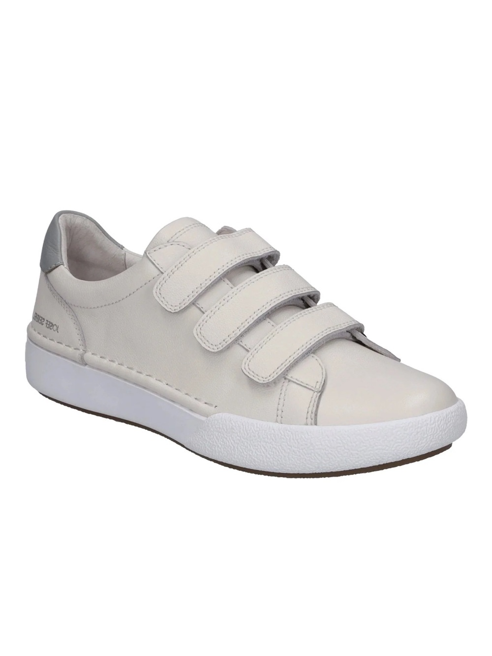 Josef Seibel claire 12 white leather velcro sneakers size 42/us 11